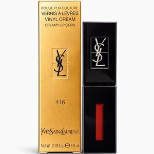 YSL The Inks Vinyl Cream High Shine Lip Stain- Color 416 Psychedelic Chili